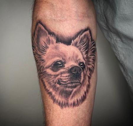 Tattoos - Dayton Smith Pup Portrait - 144742